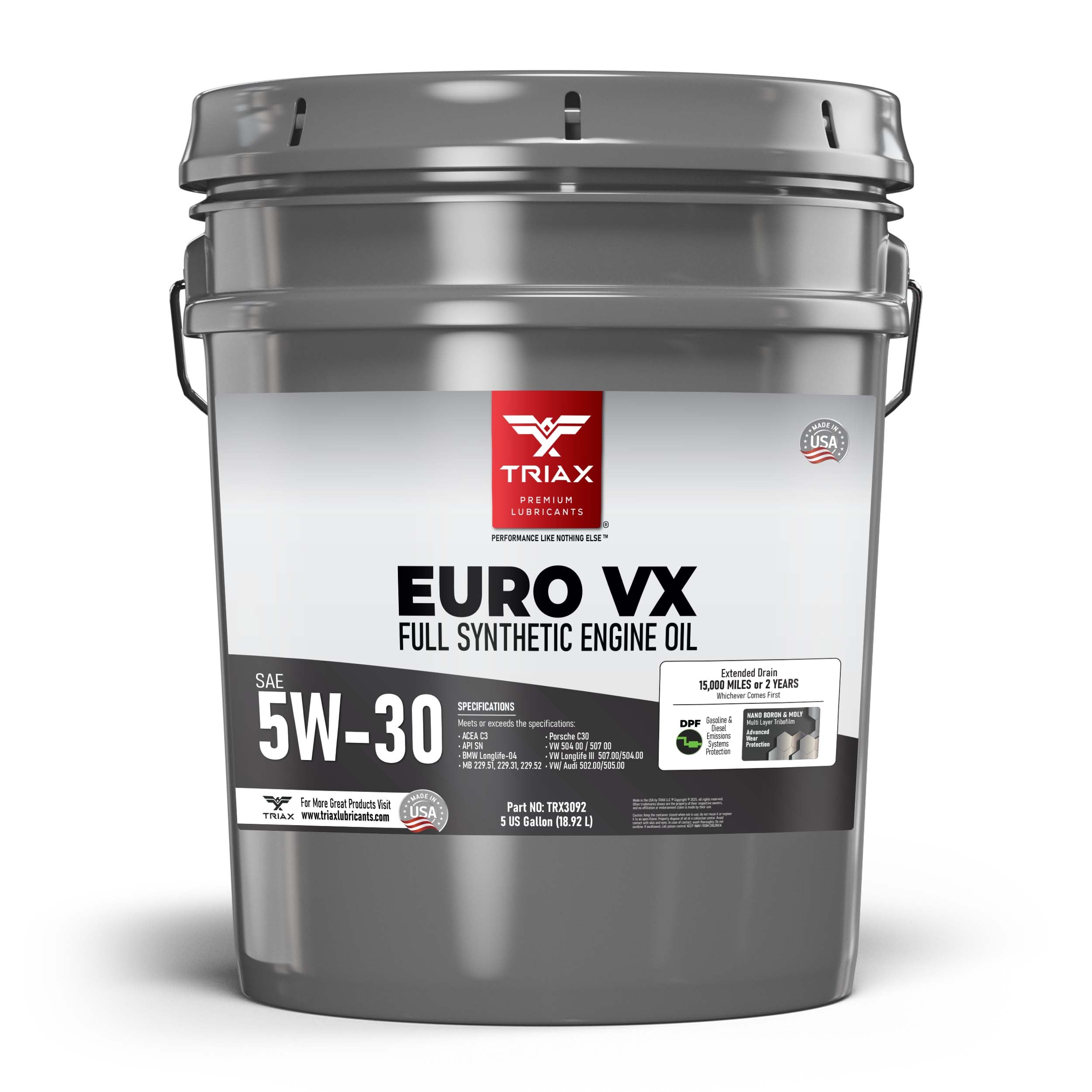 TRIAX Euro VX 5W-30 Full Synthetic
