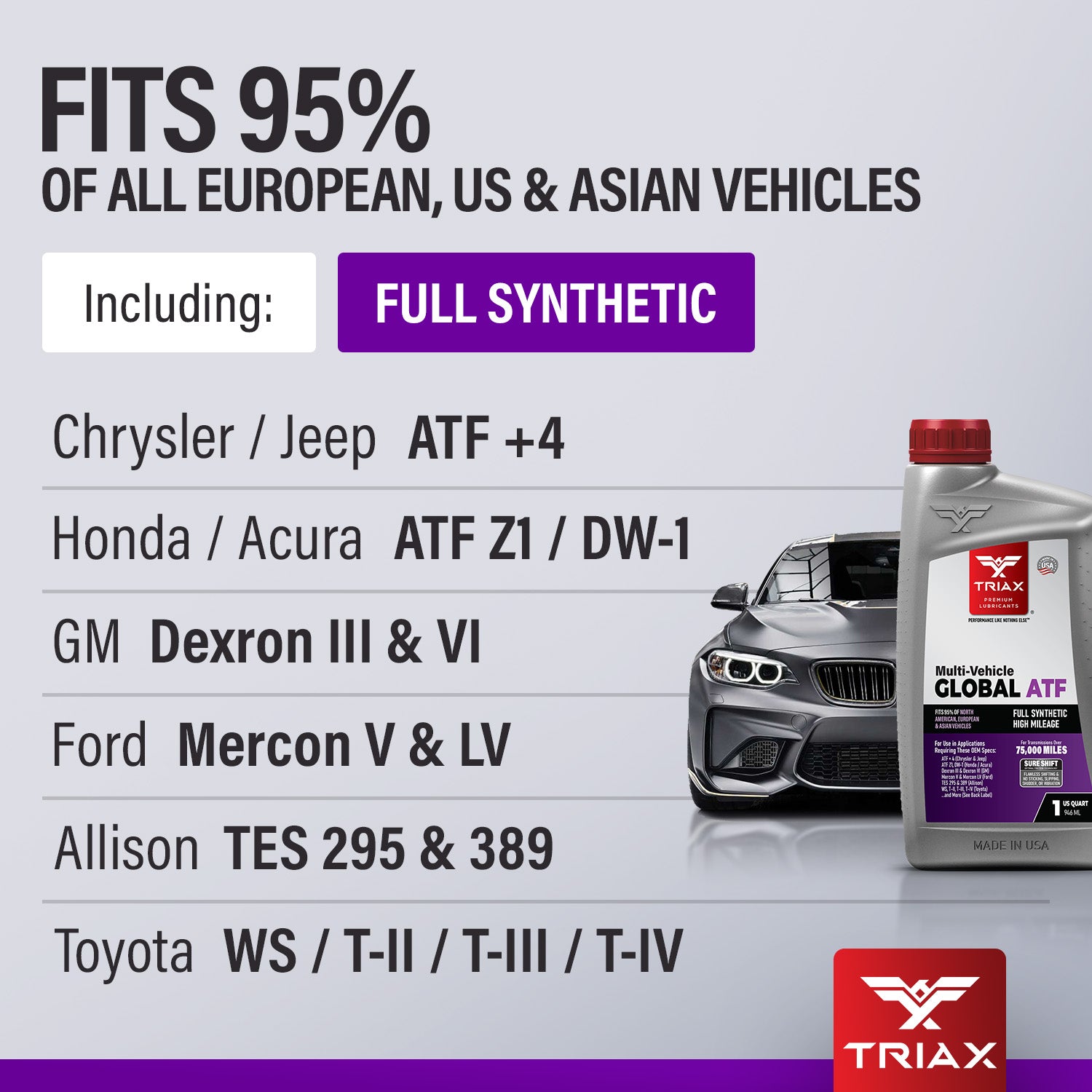 TRIAX Multi-Vehicle Global ATF Full Synthetic