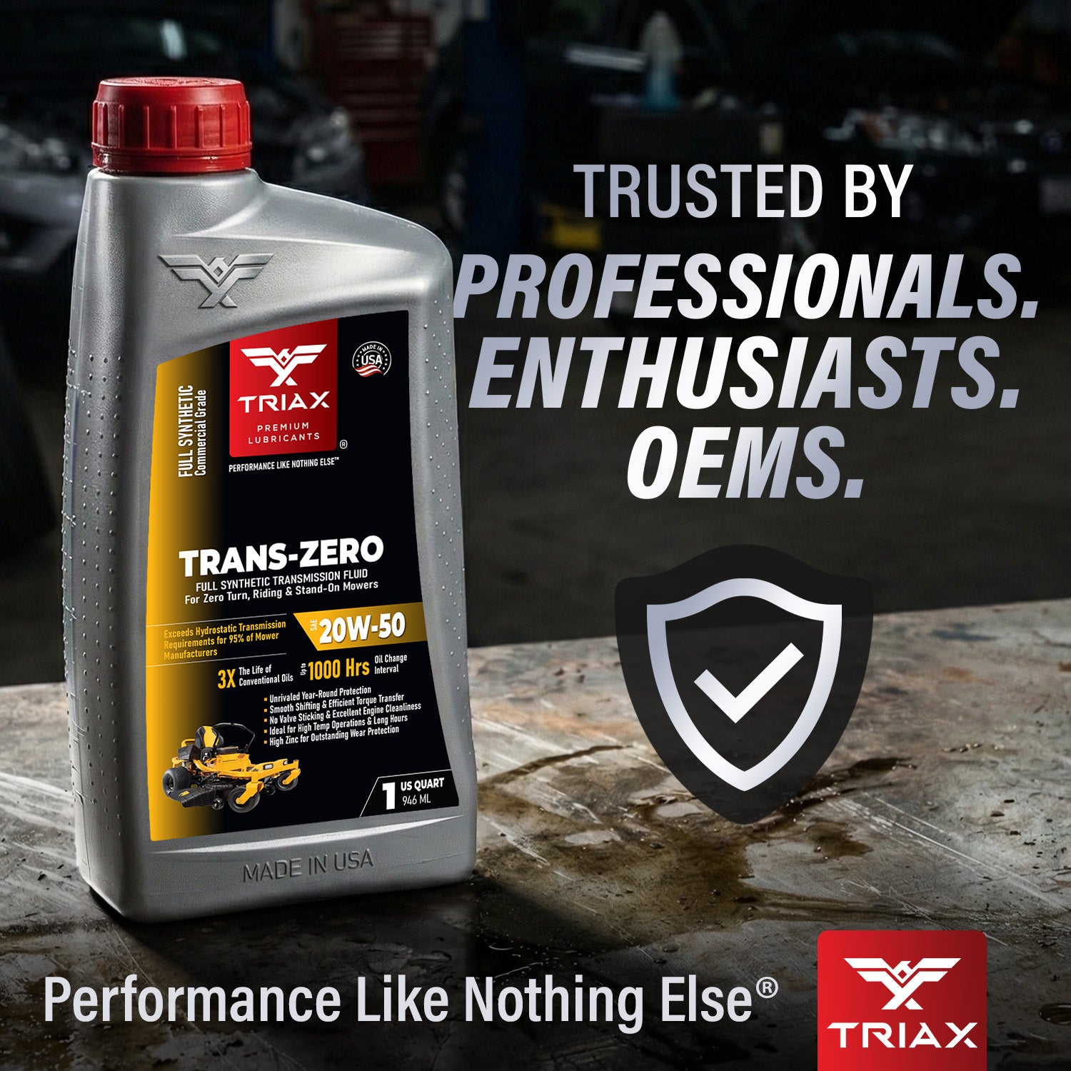 TRIAX Trans-Zero 20W-50 Full Synthetic