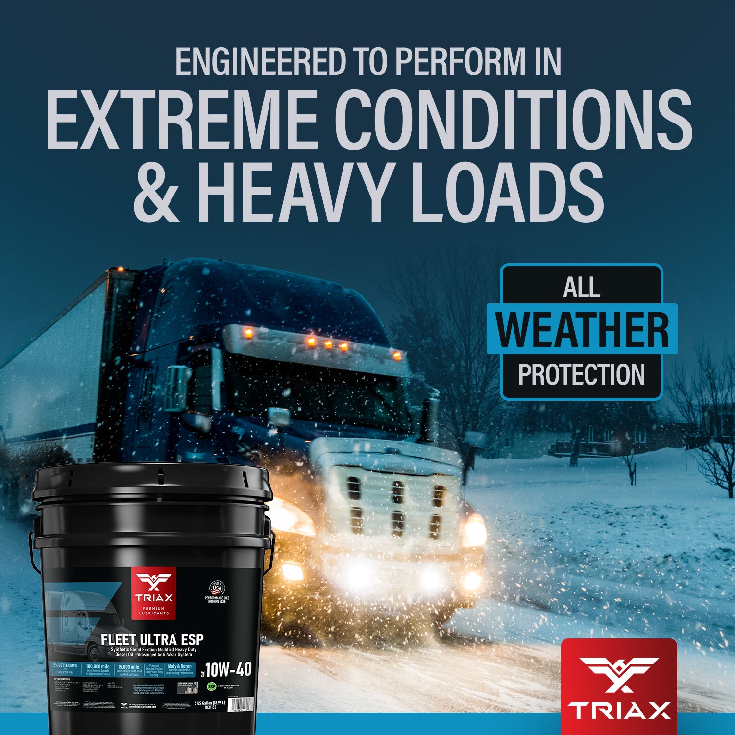 TRIAX Fleet Ultra ESP 10W-40 (CK-4)